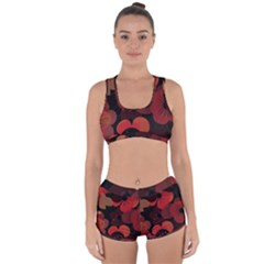 Flower Floral Flora Nature Pattern Background Backdrop Racerback Boyleg Bikini Set