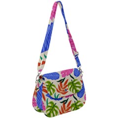 Tropical Sheets Summer Beach Saddle Handbag