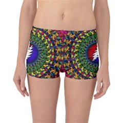 Grateful Dead Bear Pattern Boyleg Bikini Bottoms by Maspions