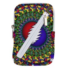 Grateful Dead Bear Pattern Belt Pouch Bag (large)