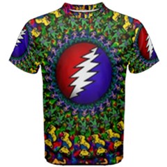 Grateful Dead Bear Pattern Men s Cotton T-shirt