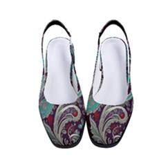 Seamless Pattern Paisley Decorative Women s Classic Slingback Heels by Paksenen