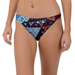 Fractal Triangle Geometric Abstract Pattern Band Bikini Bottoms