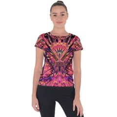 Trippy Garland Short Sleeve Sports Top 