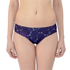 Realistic Night Sky Poster With Constellations Hipster Bikini Bottoms