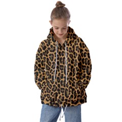 Tiger Skin Art Pattern Kids  Oversized Hoodie