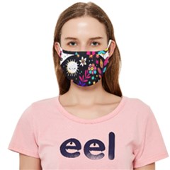 Rainbow Fun Cute Minimal Doodle Cloth Face Mask (adult)