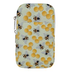 Bees Pattern Honey Bee Bug Honeycomb Honey Beehive Waist Pouch (small)