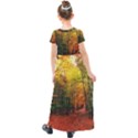 Forest Woods Autumn Nature Kids  Short Sleeve Maxi Dress View2