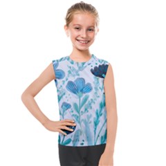 Flowers Petals Bloom Kids  Mesh Tank Top