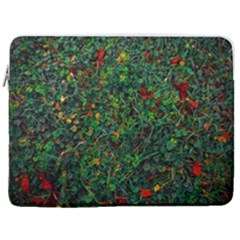 Grass Nature Meadow 17  Vertical Laptop Sleeve Case With Pocket