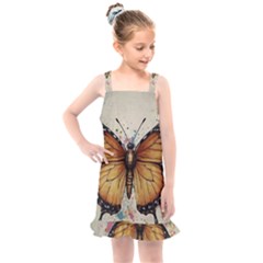 Butterflies Of Motivation Kids  Overall Dress by customfabrics