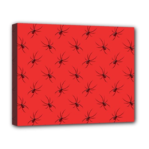 Spiders Pattern Seamless Arachnids Deluxe Canvas 20  X 16  (stretched)