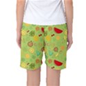 Art Fruits Pattern Women s Basketball Shorts View2