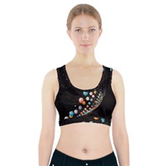 Ballons Night Party Sports Bra With Pocket