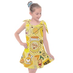 Marillo Pastel Zkt, Aesthetic, Stickers, Yellow Kids  Tie Up Tunic Dress