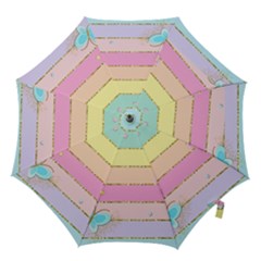 Pastel, Butterfly, Spring, Stripes, Hook Handle Umbrellas (medium)