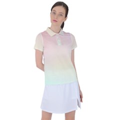 Rainbow Pastel, Purple, Gradient, Light, Led, Pink, Simple Women s Polo T-shirt