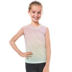 Rainbow Pastel, Purple, Gradient, Light, Led, Pink, Simple Kids  Mesh Tank Top