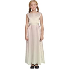 Rainbow Pastel, Purple, Gradient, Light, Led, Pink, Simple Kids  Satin Sleeveless Maxi Dress