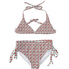 Kawaii Jam Pattern Aqua Kids  Classic Bikini Set