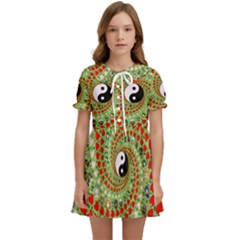 Love Avatars Characters Roles Yin Yang Kids  Sweet Collar Dress