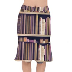 Books Bookshelves Office Fantasy Background Artwork Book Cover Apothecary Book Nook Literature Libra Short Mermaid Skirt