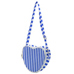 Blue Stripes, Sticker, Stickers Heart Shoulder Bag