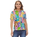 Care Bears, Adorable, Art Women s Short Sleeve Double Pocket Shirt View1