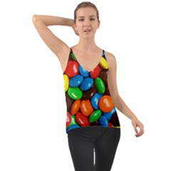 Colorful Candy Background, Close-up Chiffon Cami