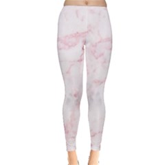 Pink Marble, Gold, Marble, Pattern, Pink, Rose Inside Out Leggings