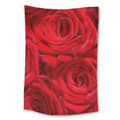 Red Roses , Flowers, Red Roses Large Tapestry by kyorashop23