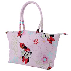 Red, Bow, Mouse, Flower, Child, Paper Canvas Shoulder Bag