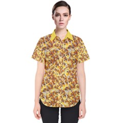 Whimsy Chickens Pattern (ai) Women s Short Sleeve Shirt