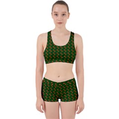 Kawaii Pumpkin Patt Green Work It Out Gym Set