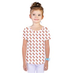 Kawaii Pumpkin Patt White Kids  One Piece T-shirt