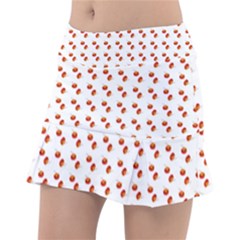 Kawaii Pumpkin Patt White Classic Tennis Skirt