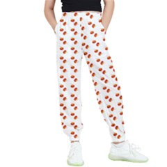 Kawaii Pumpkin Patt White Kids  Joggers