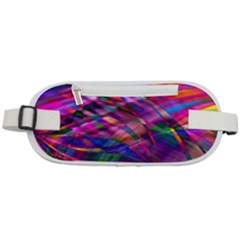 Wave Lines Pattern Abstract Rounded Waist Pouch