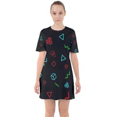 Amoled Sixties Short Sleeve Mini Dress