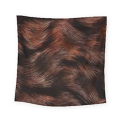 Brown Wool Texture Square Tapestry (small)