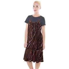 Chocolate Texture, Dark Chocolate Background Camis Fishtail Dress