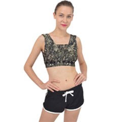 Camouflage Army Survival Uniform V-back Sports Bra