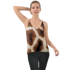 Giraffe Skin Texture Chiffon Cami