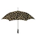 Jaguar Skin Texture, Jaguar Wool Texture, Yellow Straight Umbrellas View3