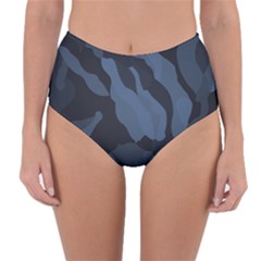 Purple Camo Reversible High-waist Bikini Bottoms