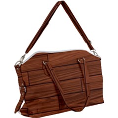 Seamless Wooden Planks Brown Wooden Background Canvas Crossbody Bag