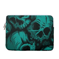 Skulls 13  Vertical Laptop Sleeve Case With Pocket