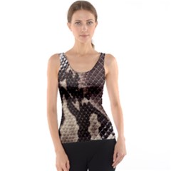 Snake Skin, Reptile Skin, Snake Skin Textures, Brown Snake Women s Basic Tank Top