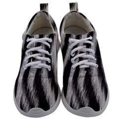 Zebra Texture, Zebra Wool, White Black Background Mens Athletic Shoes